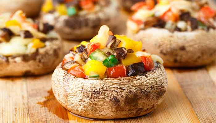 قارچ شکم پر بدون گوشت