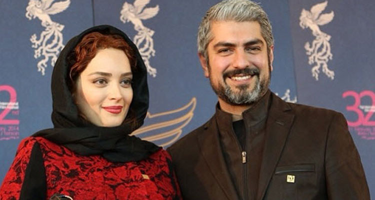 مهدی پاکدل در کنار بهنوش طباطبایی