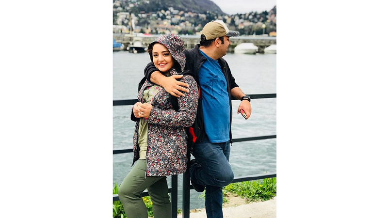 نرگس محمدی و علی اوجی در ایتالیا