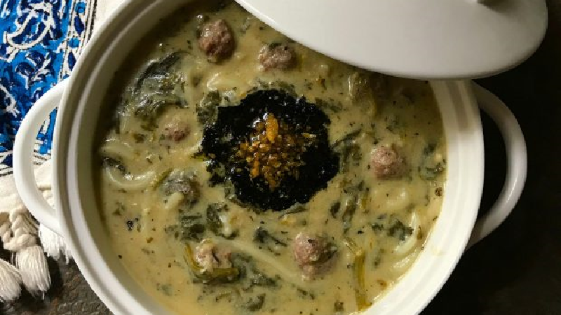 دستور پخت و طرز تهیه کامل آش اسفناج