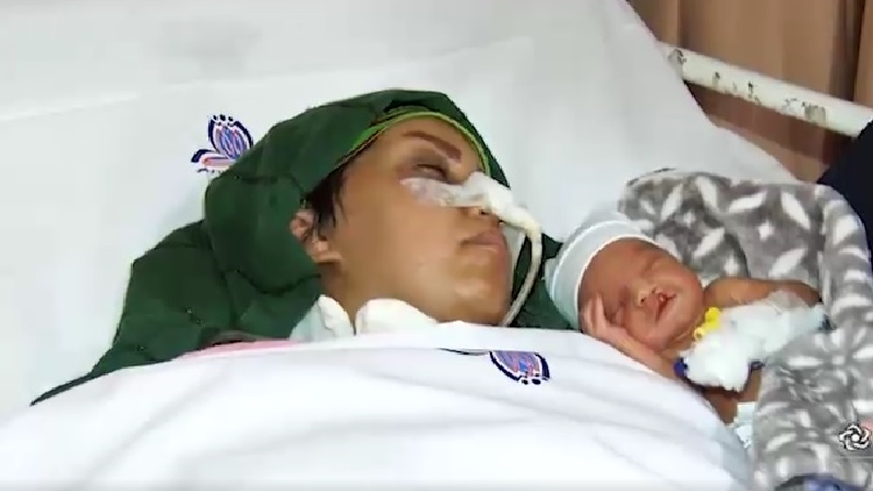 تولد نوزاد پسر 92 روز بعد از کمای مادر