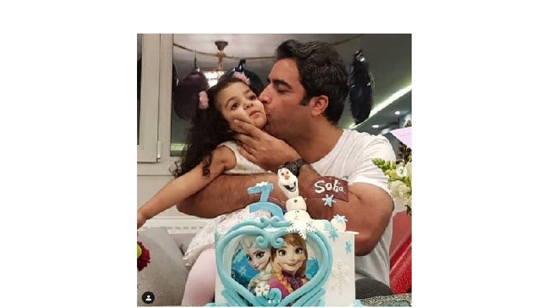 منوچهر هادی و  و دخترش سوفیا