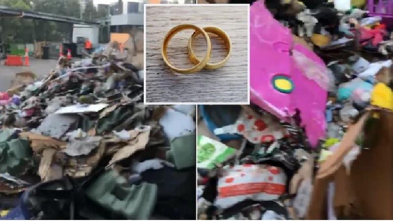 حلقه ازدواج از میان 30 هزار کیلو زباله پیدا شد