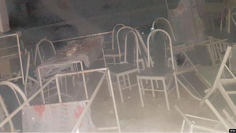 عکسی از تالار عروسی سقز بعد از آتش سوزی