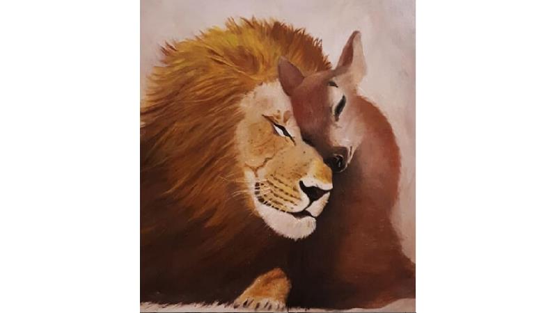 یک نقاشی از مهشید جوادی