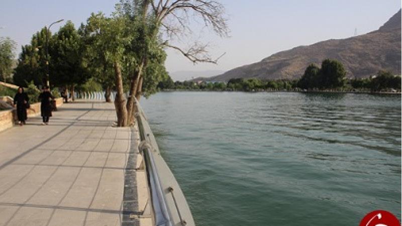 دریاچه کیو در شهر خرم آباد استان لرستان واقع شده است