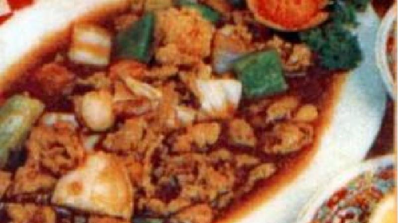 پاپارا یک غذای خوشمزه با گوشت چرخ کرده