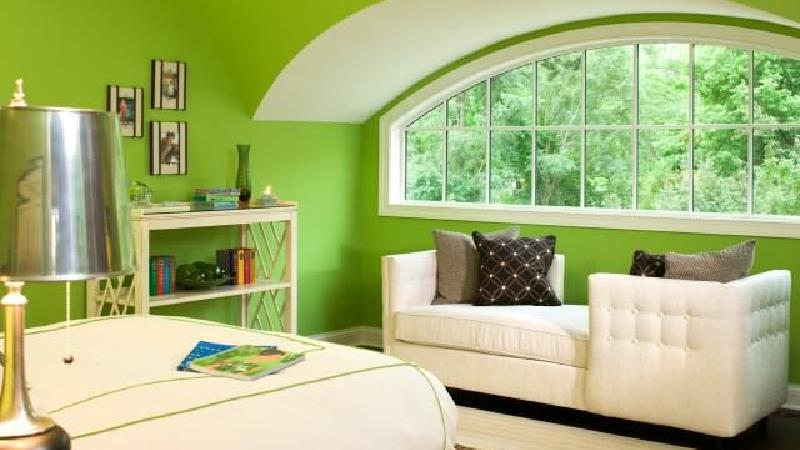 اتاق خواب را سبز روشن کنید