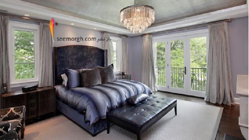 دکوراسیون اتاق خواب با رنگ اسطوخودوس زیبا می شود