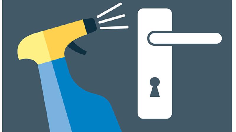 ضد عفونی کردن درها از روش های موثر در پیشگیری از کرونا است