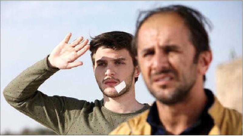 دارا و امین حیایی در فیلم شعله ور