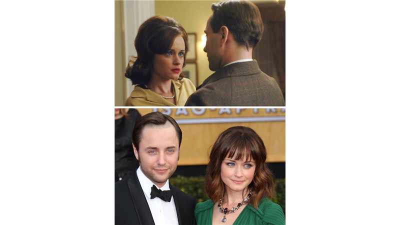 الکسیز بلدل و وینسنت کارتیسر در سال ۲۰۱۲ در جریان فیلمبرداری سریال «مردان دیوانه» با یکدیگر آشنا شدند که در آن هم نقش عاشق و معشوق داشتند