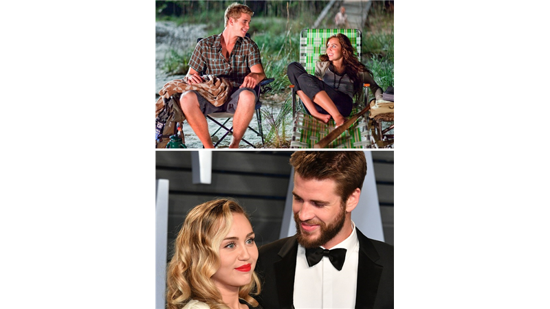 مایلی سایرس و لیام همزورث، بازیگر و خواننده در جریان بازی در فیلم «آخرین آواز» به یکدیگر علاقمند شدند.