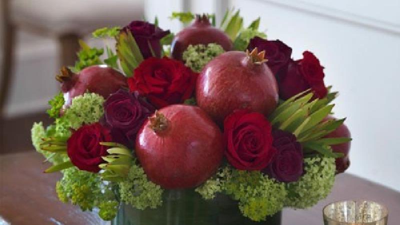 5 راه آسان برای تزئین شیک و خاص  انار شب یلدا 