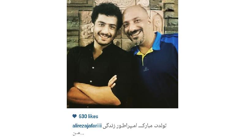 علیرضا جعفری عمویش را استاد خودش می‌داند