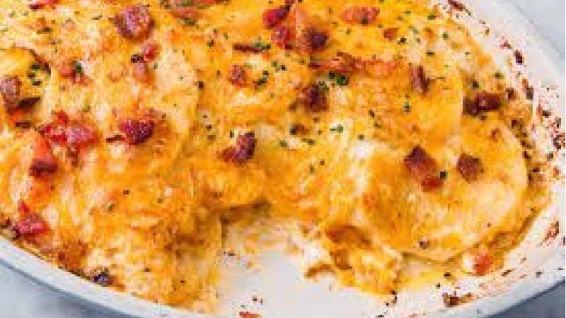 آموزش تهیه سیب زمینی پنیری بدون فر