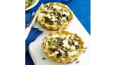 دستور پخت تارت قارچ و بادمجان چگونه است