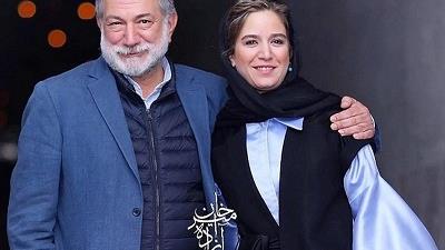 ستاره پسیانی در کنار پدرش آتیلا پسیانی