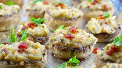 فینگر فود گوشت و قارچ؛ شام حاضری در 10 دقیقه