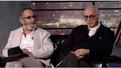 فرهاد آئیش و داریوش مودبیان دوستان علی نصیریان در برنامه همرفیق بودند