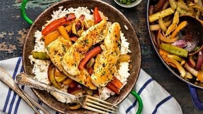 دستور پخت پلو با فلفل دلمه ای