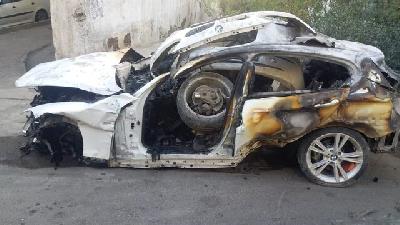مرگ 2 نفر در آتش خودروی بی ام و