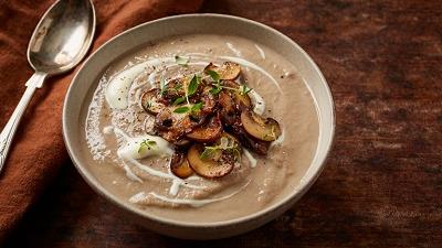 سوپ قارچ را چطور بدون خامه بپزیم