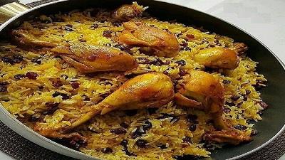 کشمش پلوی مجلسی را چطور درست کنیم