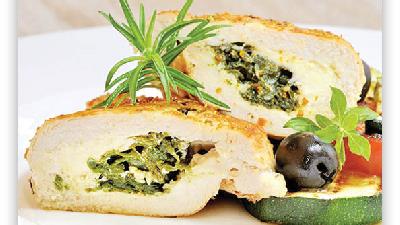 رول مرغ و سبزیجات فینگرفود مناسب تولد است