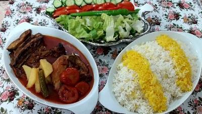 ترش کباب، غذای گیلانی با بادمجان