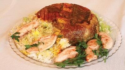 آموزش درست کردن ته چین مجلسی با مرغ