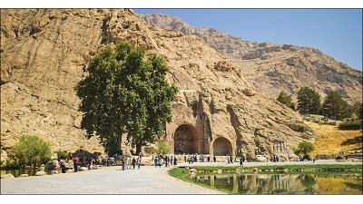 طاق بستان یکی از جاذبه های گردشگری کرمانشاه است