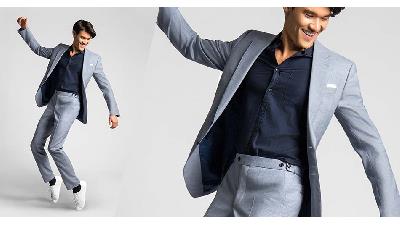 رنگ خاکستری برای تیپ پاییزی مردانه مناسب است