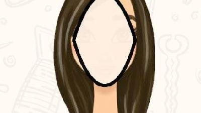 صورت های لوزی با موهای حالت دار