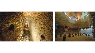 نوش آباد از شهرهای زیرزمینی تاریخی ایران است