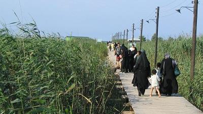 پل چوبی از دیدنی های کیاشهر است