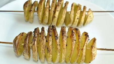 سیب زمینی فنری را چطور درست می کنند