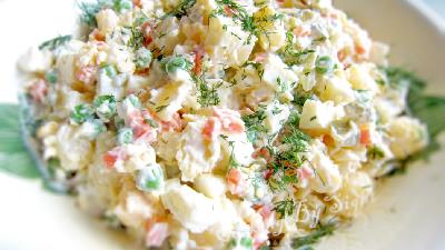 سالاد الویه برای شام مناسب است