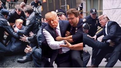 ویدیوی ساختگی دستگیری ترامپ