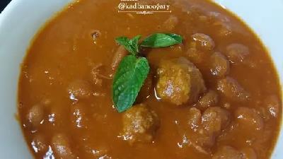 طرز تهیه خوراک لوبیا با گوشت قلقلی