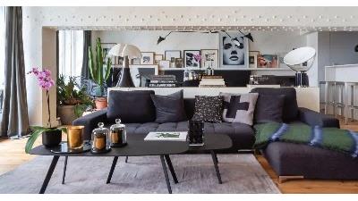 نحوه چیدمان مبل و میز ناهار خوری در پذیرایی مستطیل شکل