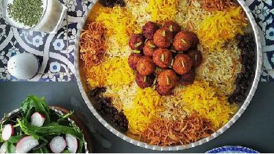 رشته پلو را چطور با گوشت قلقی درست کنیم