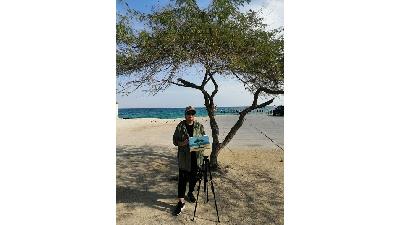 بهناز معاونی نقاش: حس خوب زندگی را به مردم هدیه می‌دهم