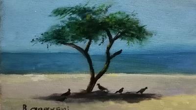 بهناز معاونی نقاش: حس خوب زندگی را به مردم هدیه می‌دهم