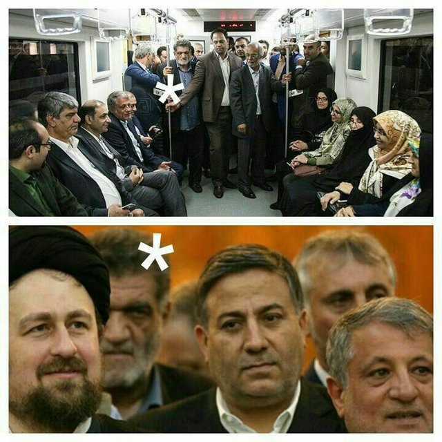 توضیح یک عضو شورا درباره عکس حاشیه‌ساز مترو