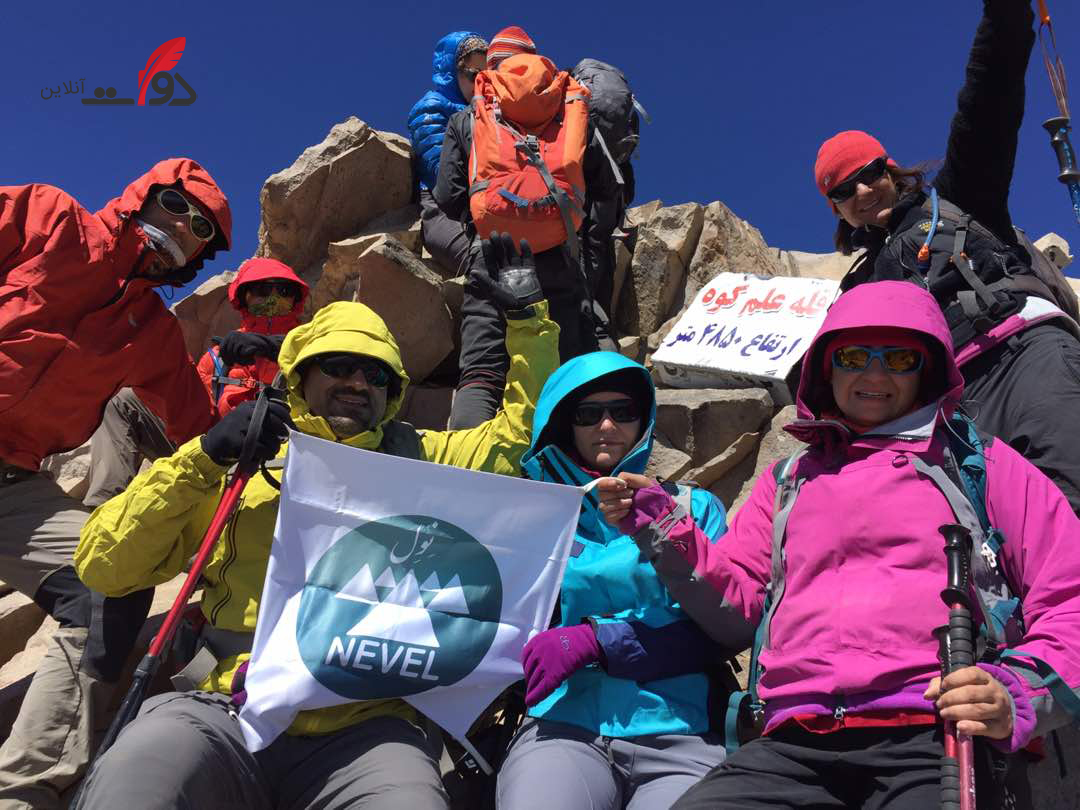 گزارش دختر کوهنورد از صعود به قله علم کوه