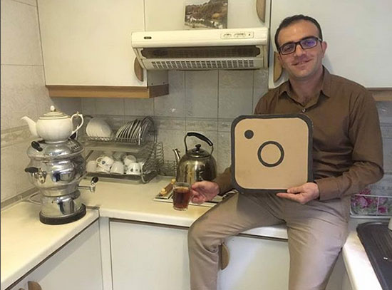 گفت‌وگو با آبدارچیِ سلبریتی در اینستاگرام