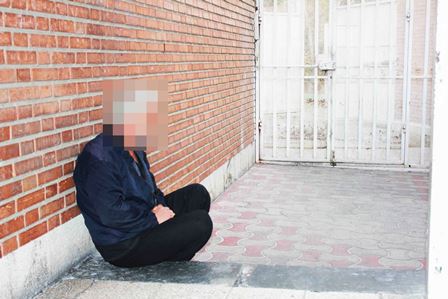 مردی پسر خودش را به آتش کشید