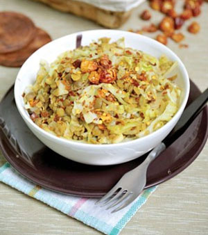 آشپزی/طرز تهیه سالاد عدس و کلم