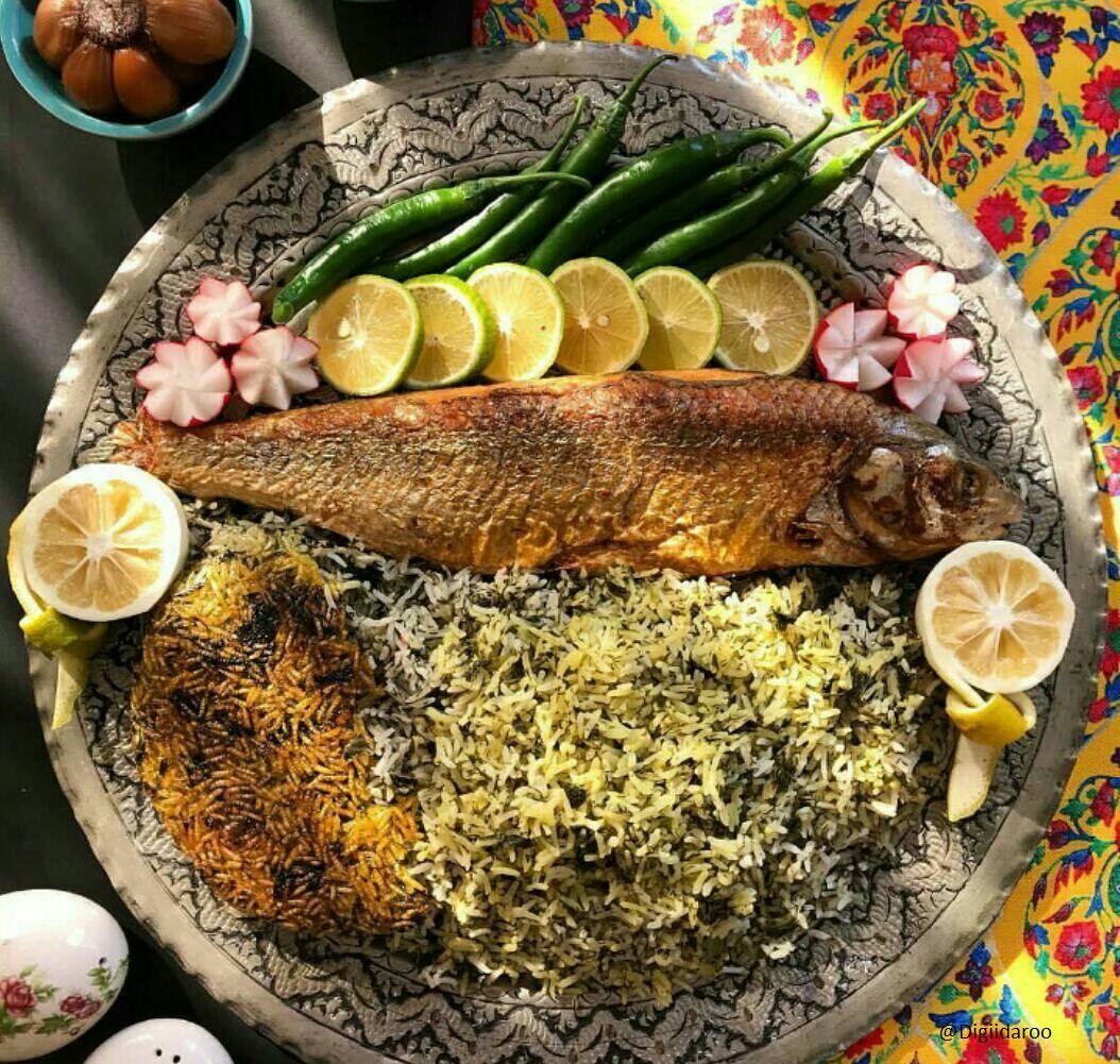 طرز تهیه سبزی پلو ماهی شب عید